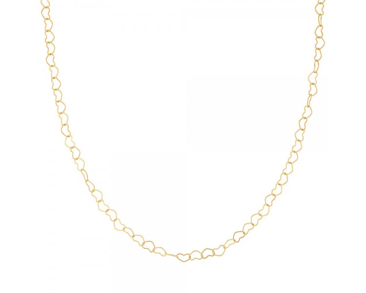 Chain connected open hearts