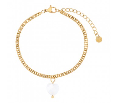 Bracelet minimaliste grand coeur