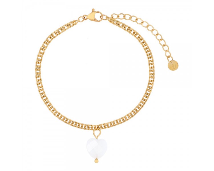 Bracelet minimaliste grand coeur