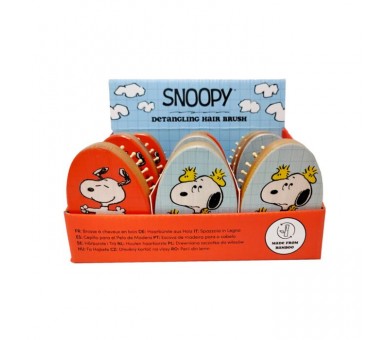Brosse à Cheveux en Bambou Snoopy & Woodstock