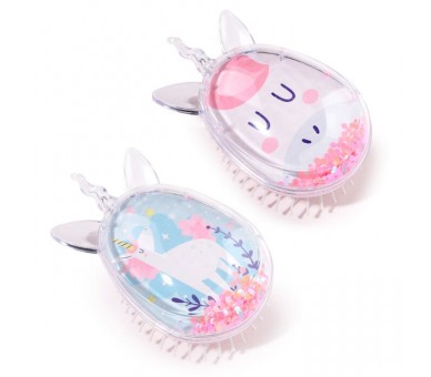 Brosse à Cheveux Pailletée Forme Licorne