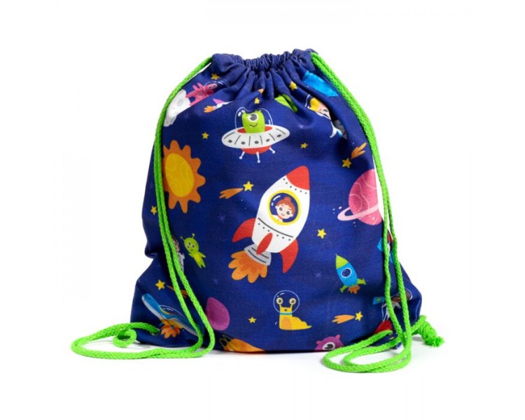 Space Canvas Drawstring Backpack