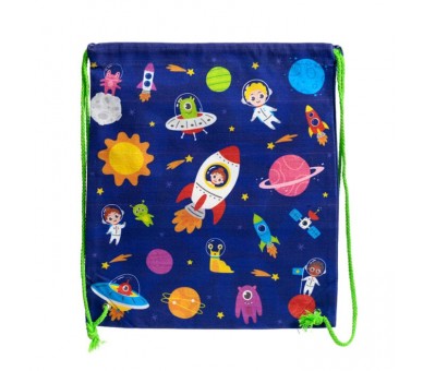 Space Canvas Drawstring Backpack