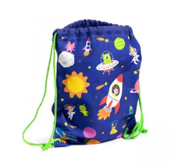 Space Canvas Drawstring Backpack