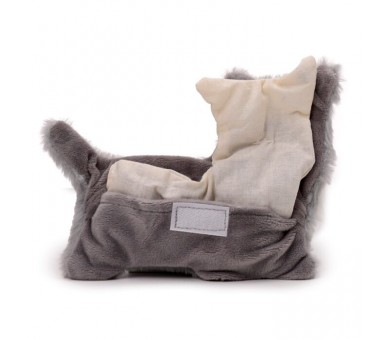 Coussin Chauffant Chien Schnauzer Lavande Blé