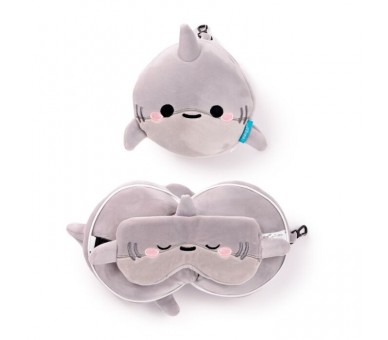 Coussin de Voyage & Masque Archie le Requin