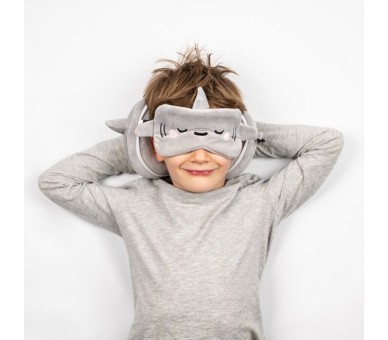 Coussin de Voyage & Masque Archie le Requin