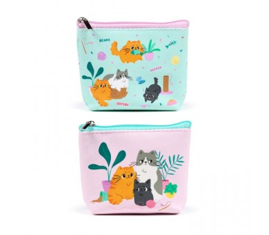 Porte-monnaie PVC Chats Beans & Co