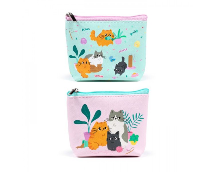 Porte-monnaie PVC Chats Beans & Co