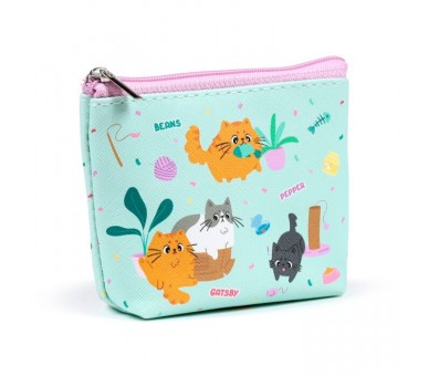 Porte-monnaie PVC Chats Beans & Co