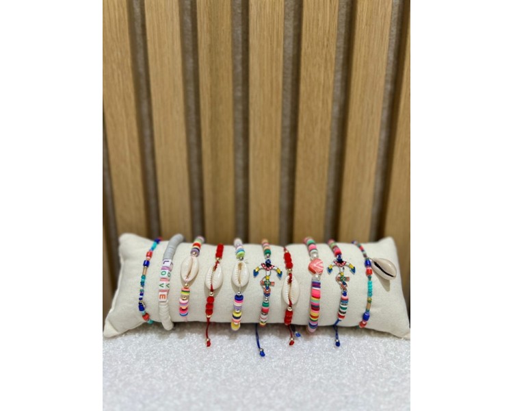 Bracelets colorés amusants