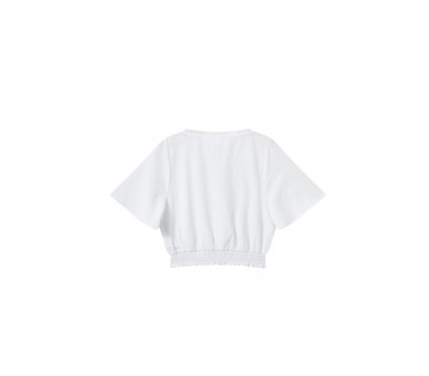 SOMEONE : chemise à manches courtes ecru