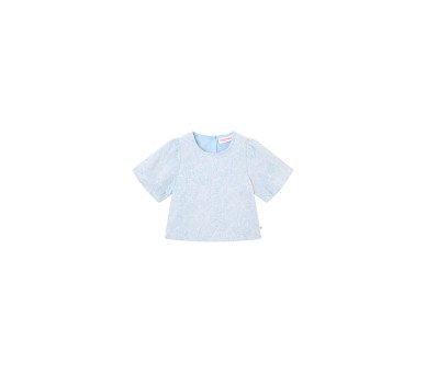 SOMEONE : chemise à manches courtes bleu doux