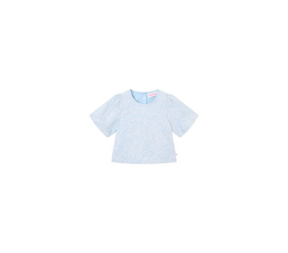 SOMEONE : chemise à manches courtes bleu doux