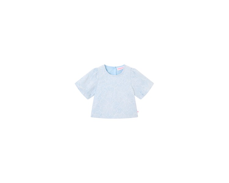 SOMEONE : chemise à manches courtes bleu doux