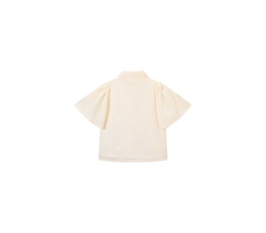 SOMEONE : chemise à manches courtes ecru