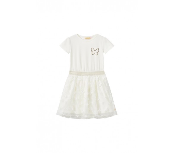 SOMEONE : robe à manches courtes ecru