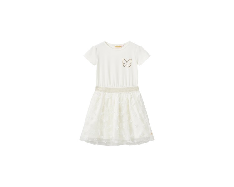 SOMEONE : robe à manches courtes ecru