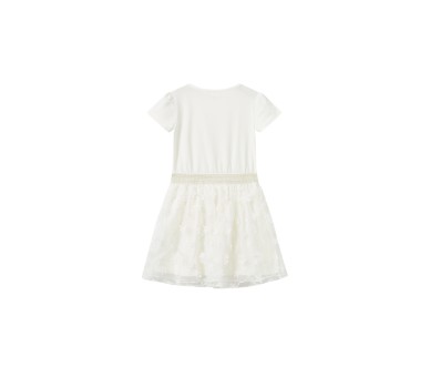 SOMEONE : robe à manches courtes ecru