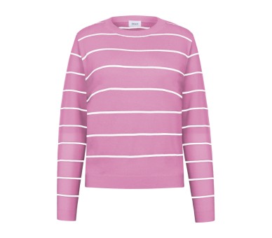 GRUNT : Dun gebreide pull met strepen