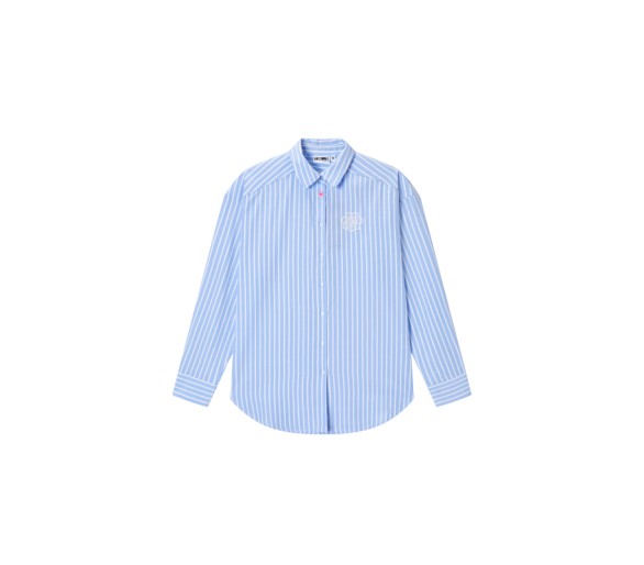 SOMEONE : chemise à manches longues bleu clair