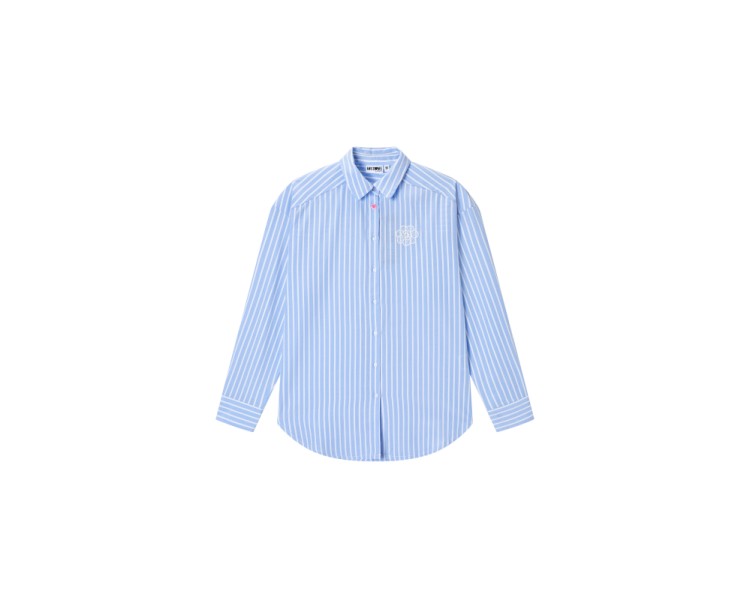 SOMEONE : chemise à manches longues bleu clair