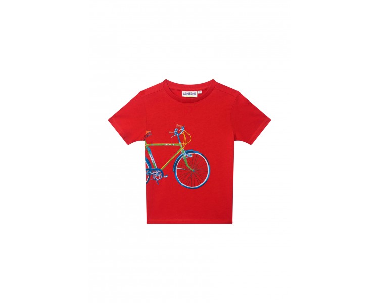 SOMEONE : T-shirt à manches courtes rouge