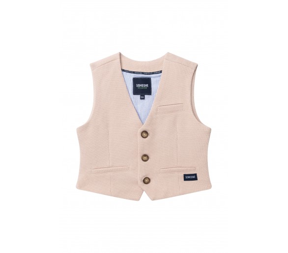 SOMEONE : gilet sans manches beige