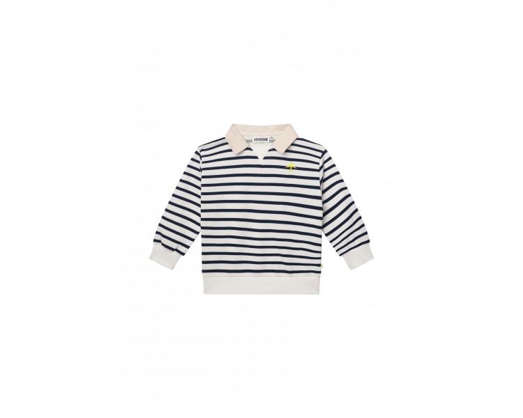 SOMEONE : pull à manches longues beige doux