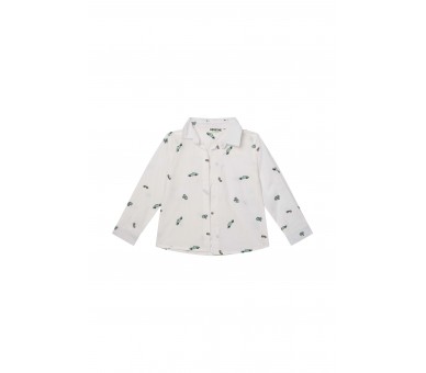 SOMEONE : chemise à manches longues ecru