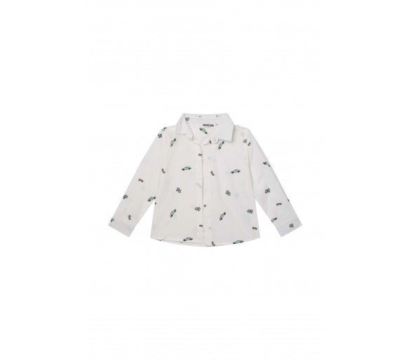 SOMEONE : chemise à manches longues ecru