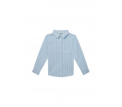 SOMEONE : chemise à manches longues bleu clair