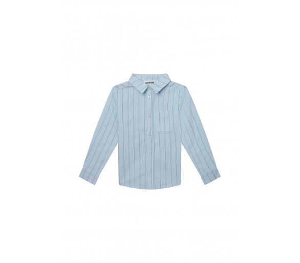 SOMEONE : chemise à manches longues bleu clair