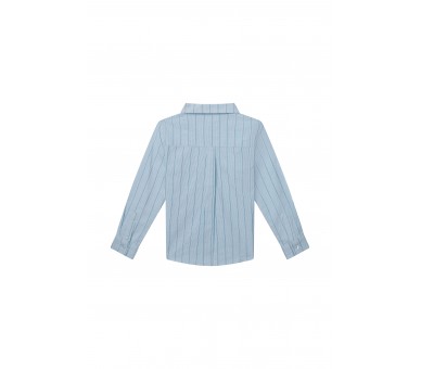 SOMEONE : chemise à manches longues bleu clair