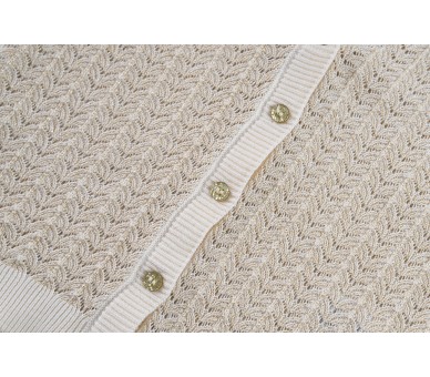 SOMEONE : gilet à manches longues écru foncé