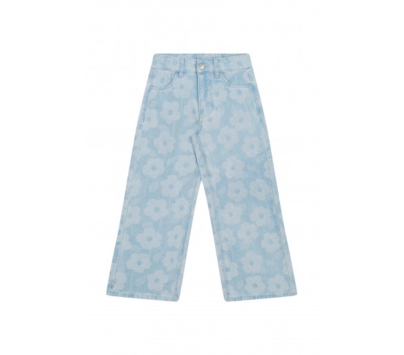 SOMEONE : pantalon long en denim jean bleu