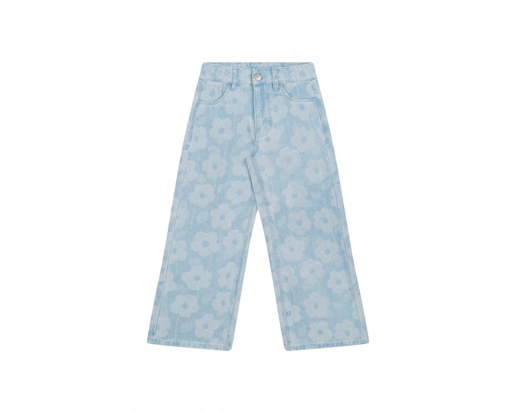 SOMEONE : pantalon long en denim jean bleu