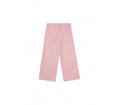 SOMEONE : pantalon long en denim rose clair