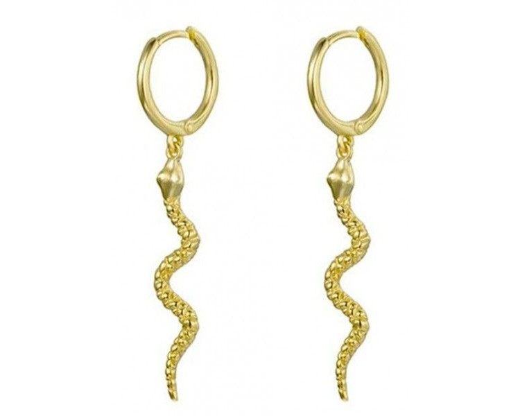 Boucles d'oreilles serpent 3,5 cm