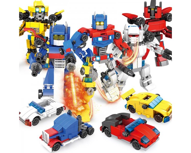 Building Block Sets Robot Cars