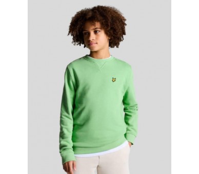 LYLE & SCOTT : Effen sweater ronde hals met logo
