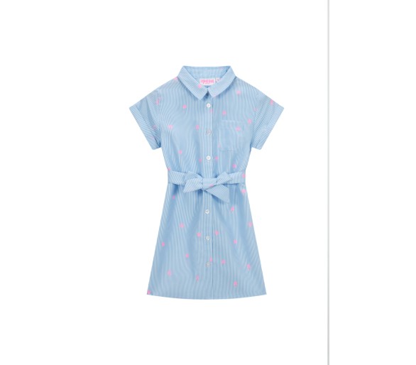 SOMEONE : robe à manches courtes ecru