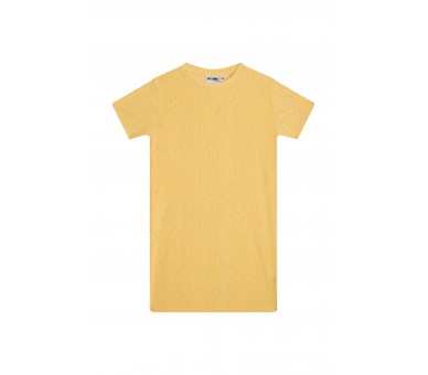 SOMEONE : robe à manches courtes jaune
