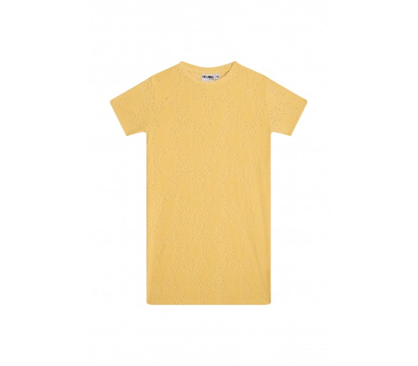 SOMEONE : robe à manches courtes jaune