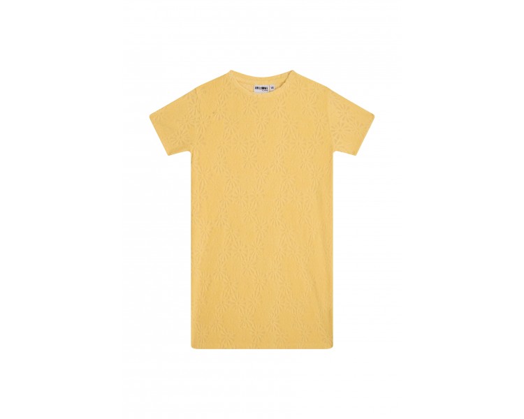 SOMEONE : robe à manches courtes jaune