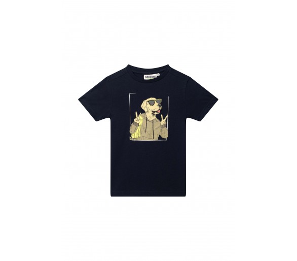 SOMEONE : T-shirt short sleeves navy