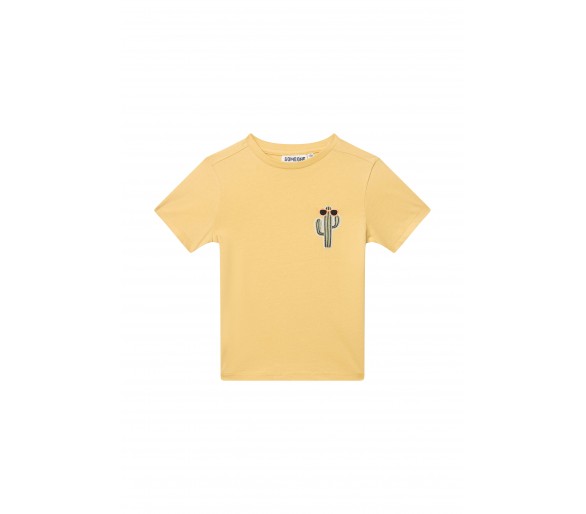 SOMEONE : T-shirt short sleeves yellow