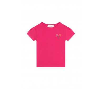 SOMEONE : T-shirt à manches courtes rose foncé