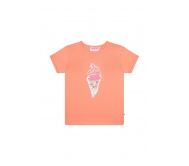 SOMEONE : T-shirt à manches courtes corail