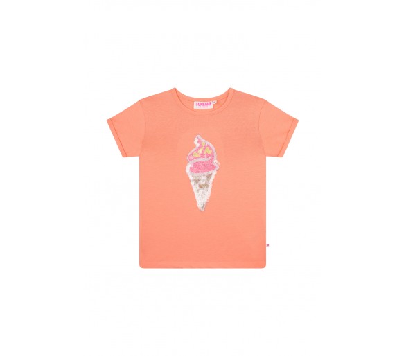 SOMEONE : T-shirt short sleeves coral